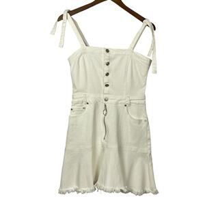Étophe Studios | NWT White Denim Layering Jumper Sleeveless Mini Dress